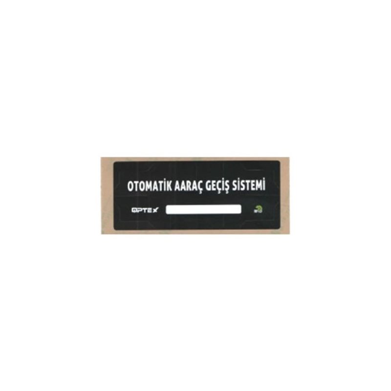 OP-UHF-E-B Optex Uhf Etiket Büyük Siyah Baskılı
